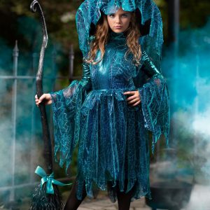 Girl's Moonlight Spider Witch Costume