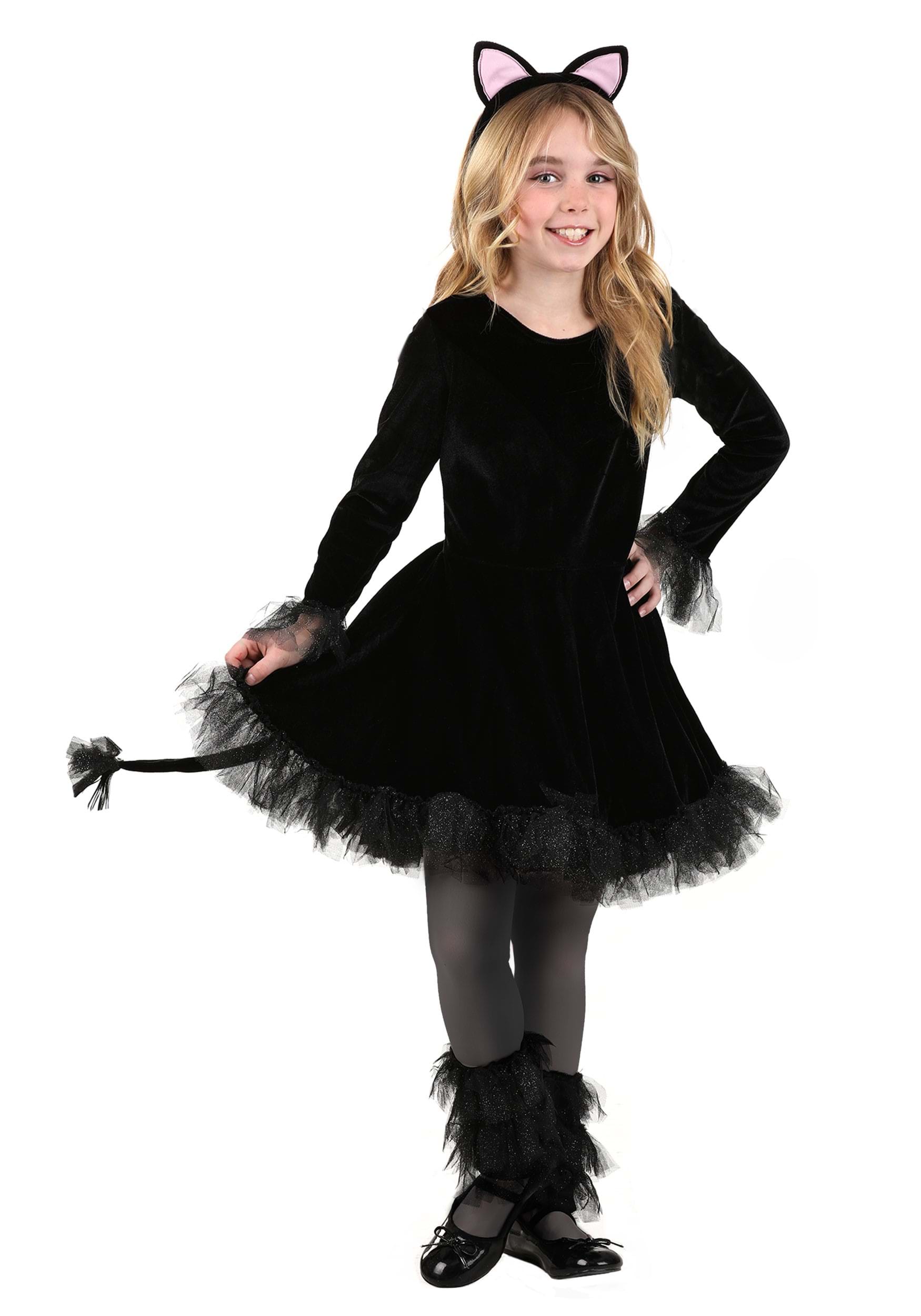 Girl’s Precious Black Cat Costume