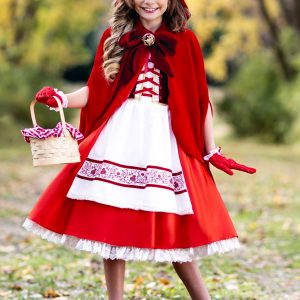 Girls Premium Red Riding Hood Costume