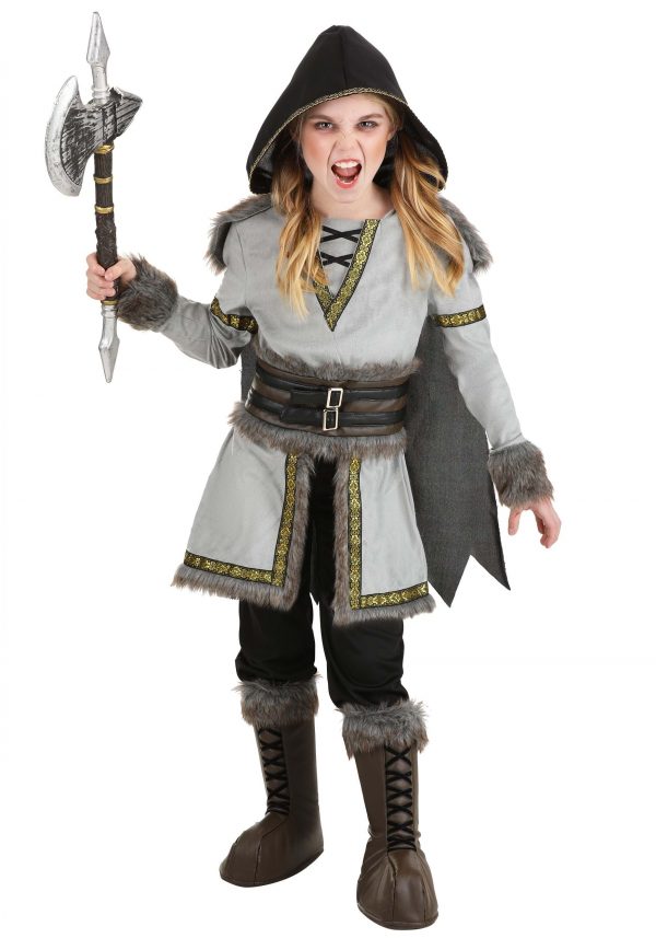 Girl's Premium Viking Costume