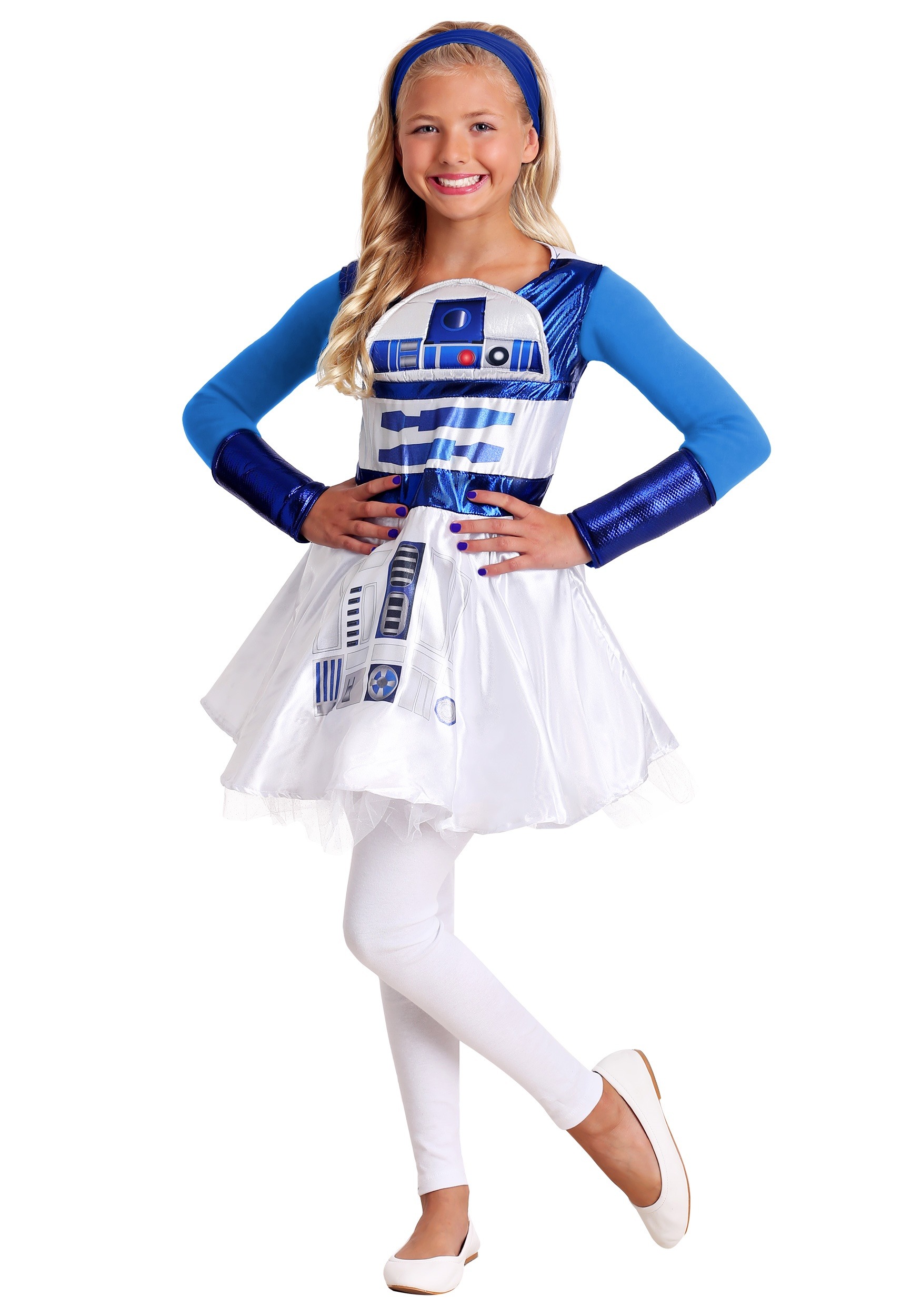 Girls R2D2 Star Wars Dress Costume