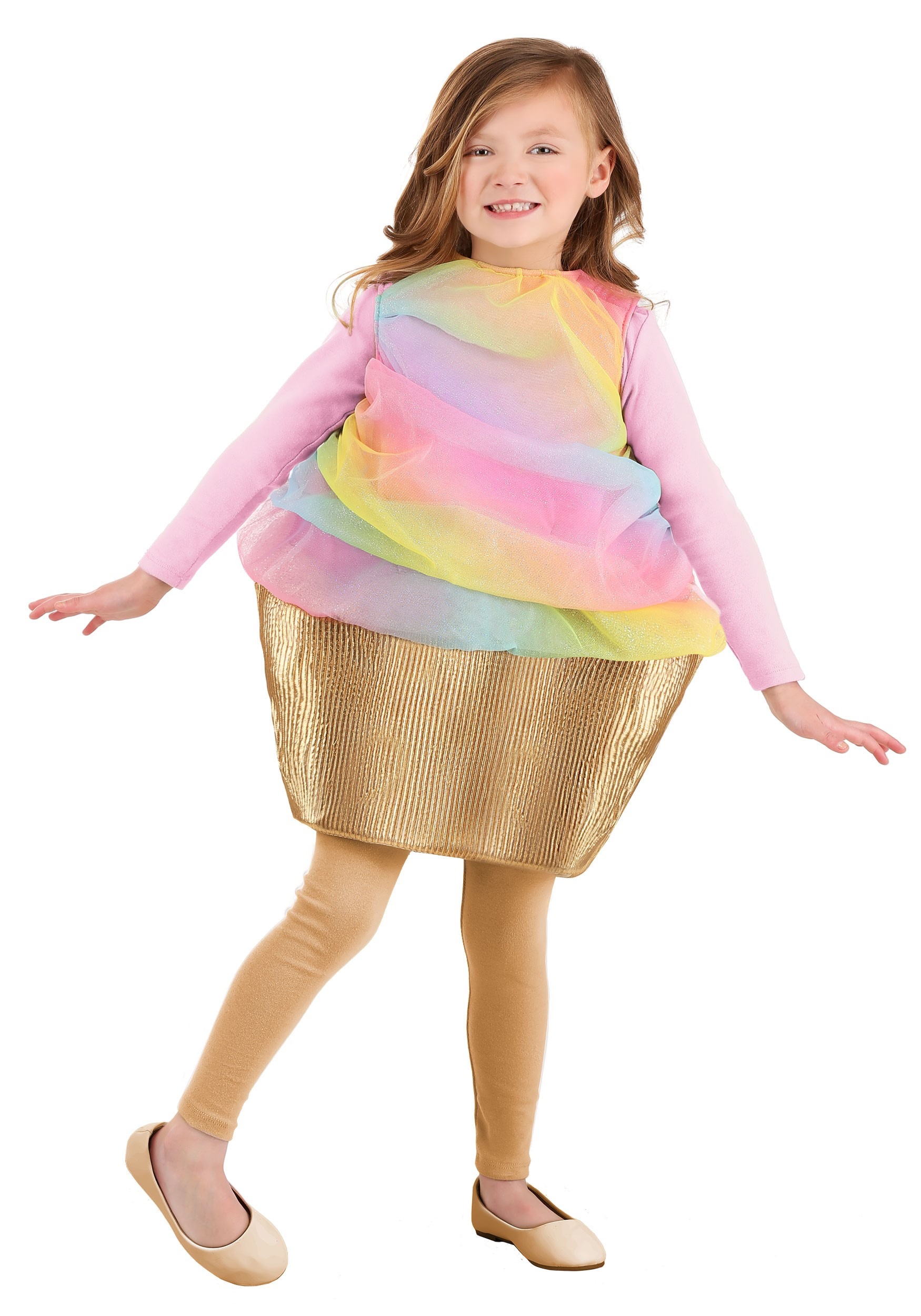 Girl’s Rainbow Cupcake Costume