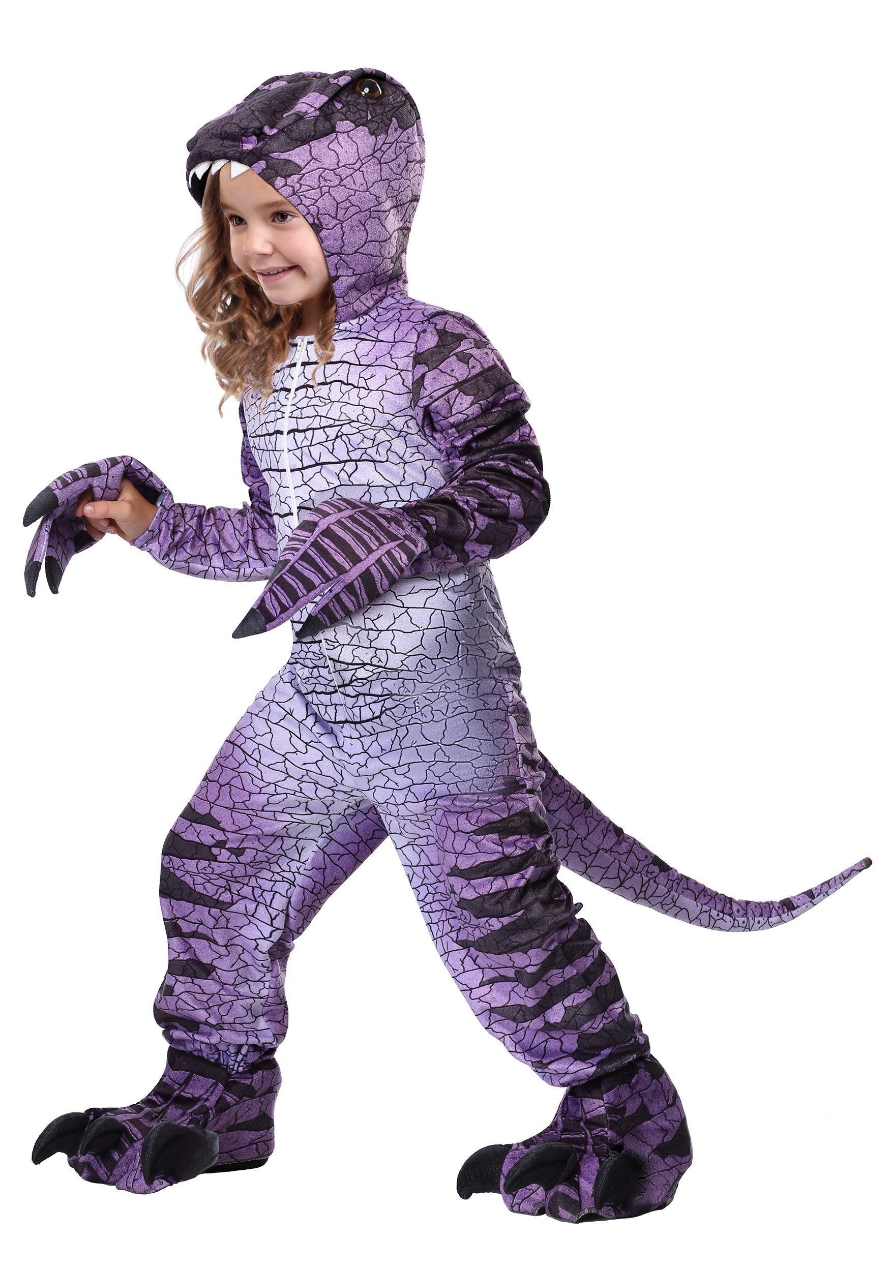 Girls Ravenous Raptor Dinosaur Costume