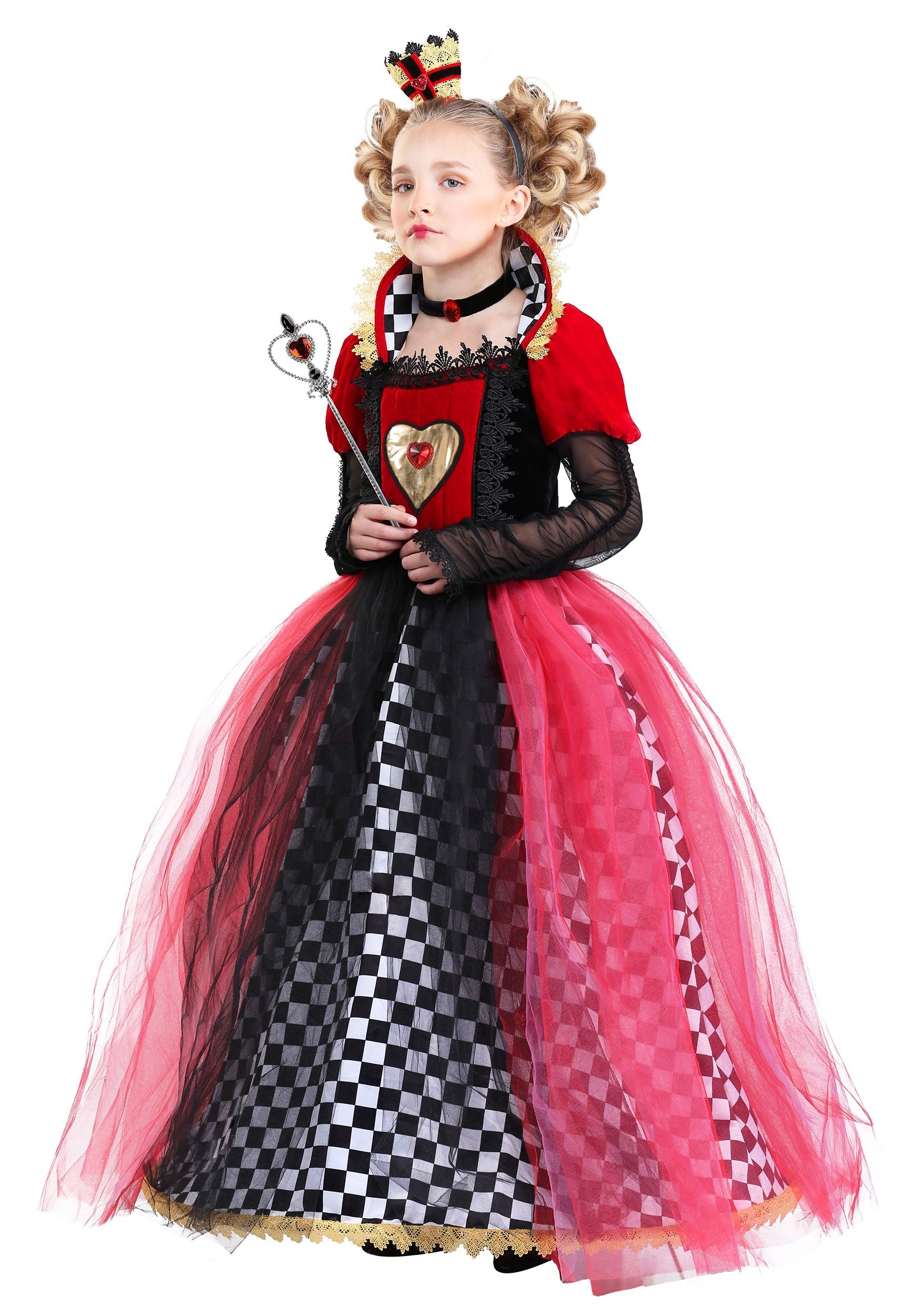Girl’s Ravishing Queen of Hearts Costume