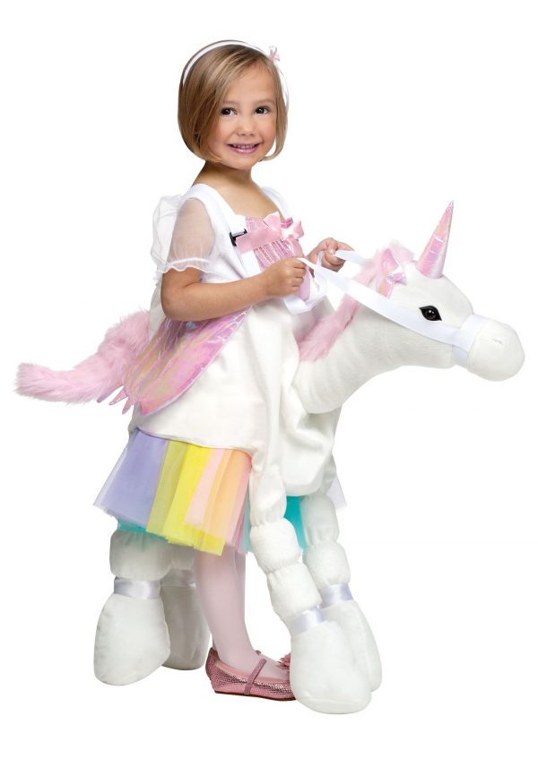 Girl's Ride A Unicorn Costume