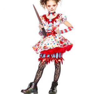 Girl's Scary Clown Costume
