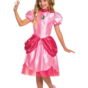 Girl's Super Mario Classic Princess Peach Costume