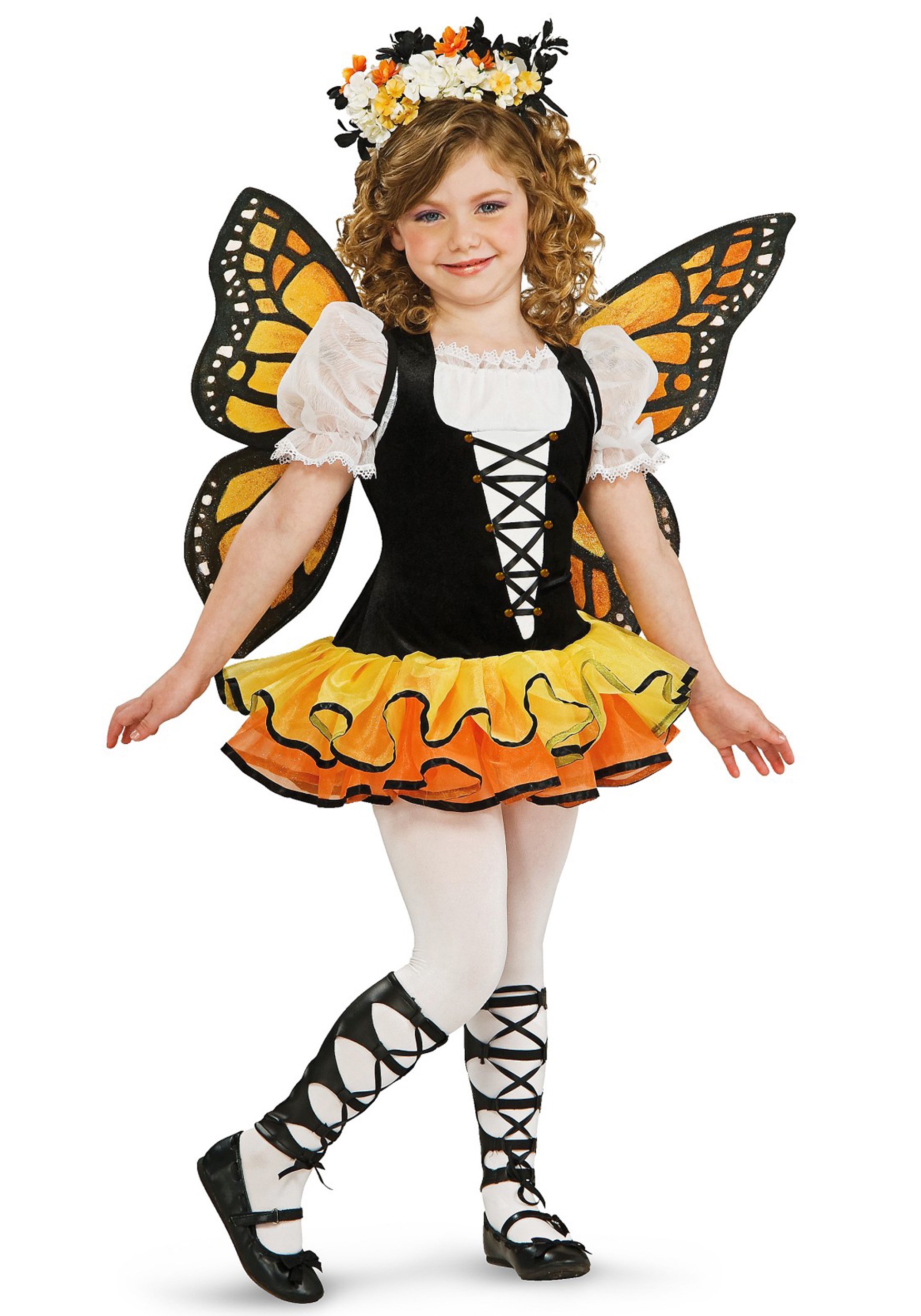 Girl’s Toddler Monarch Butterfly Costume