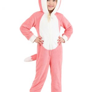 Girl's Toddler Pink Fox Onesie Costume