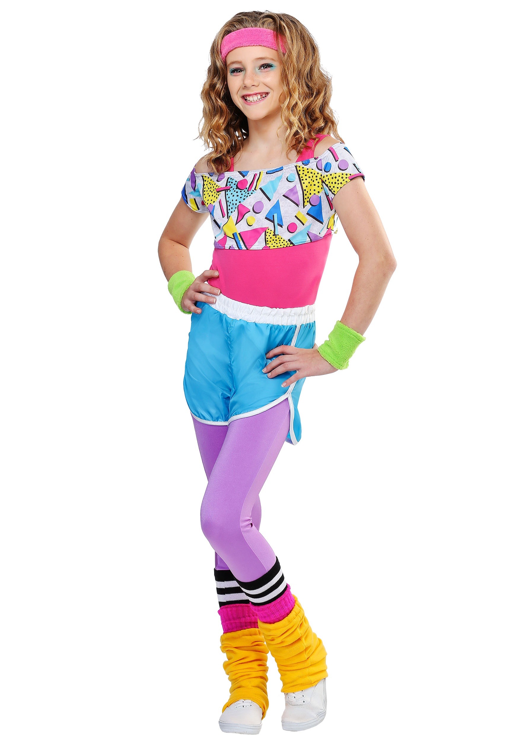 Girl’s Work It Out 80s Costume