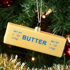 Glass Christmas Ornament Stick of Butter