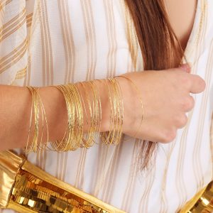Gold Bangles Bracelet
