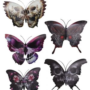 Gothic 4" Butterfly 5 Pack Clip Set