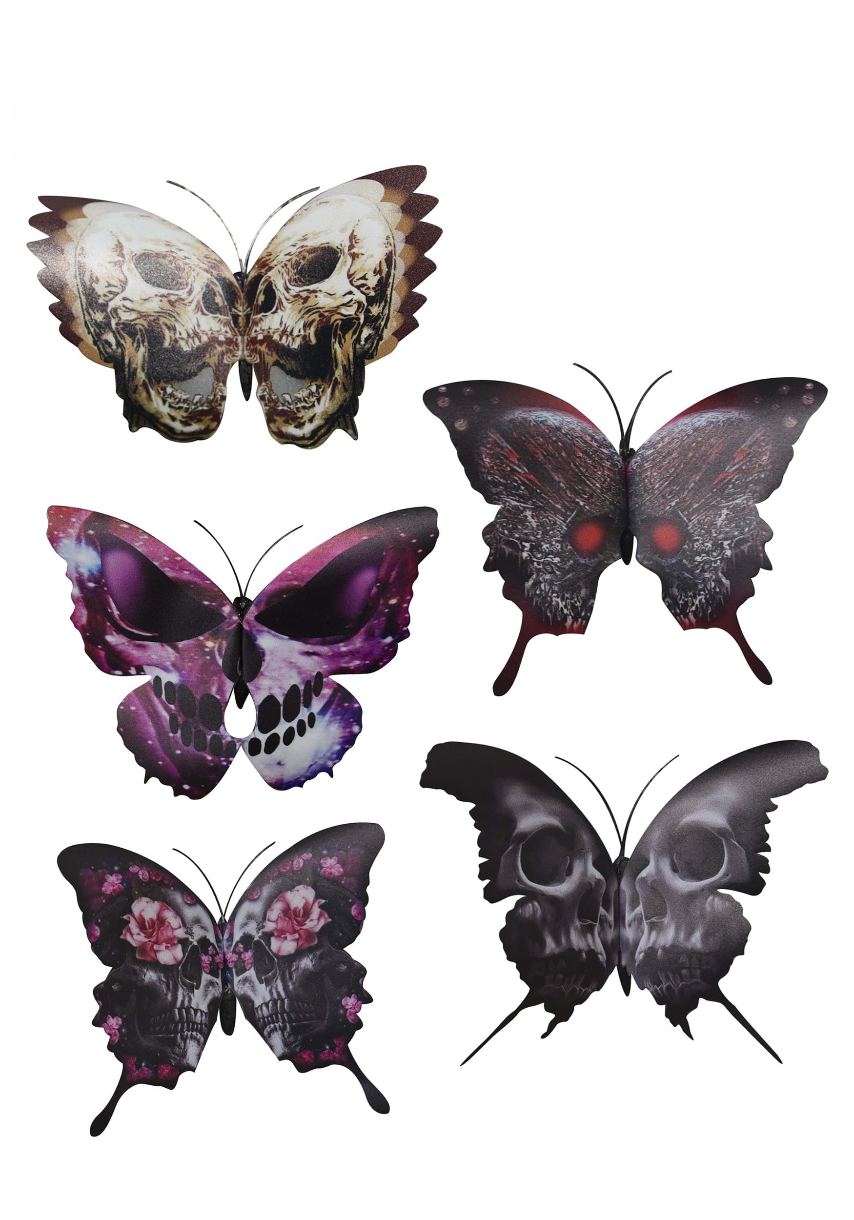 Gothic 4″ Butterfly 5 Pack Clip Set