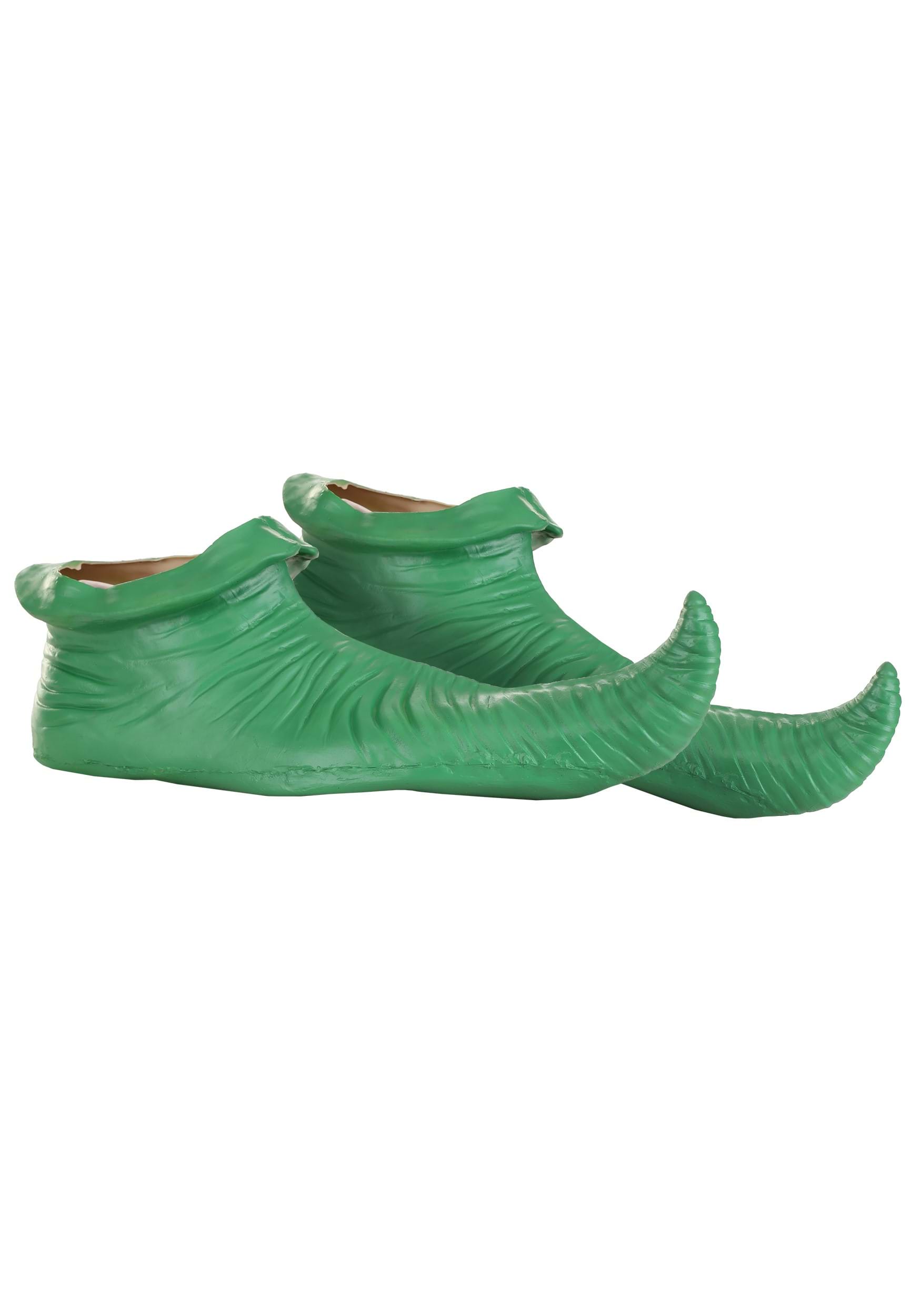 Green Munchkin Elf Shoe Covers for Adults