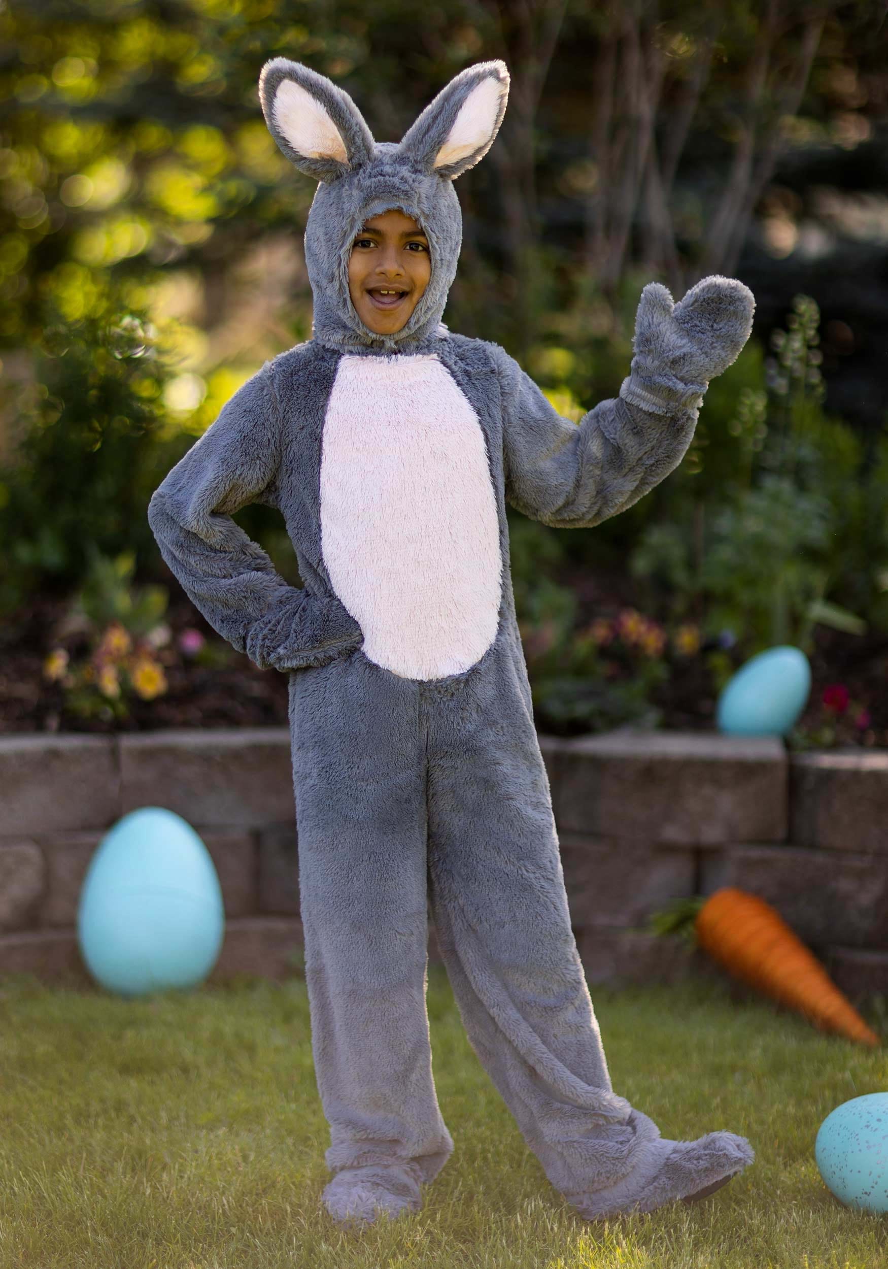Grey Bunny Costume for Kids