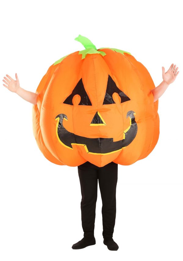 Grinning Inflatable Pumpkin Costume for Adults