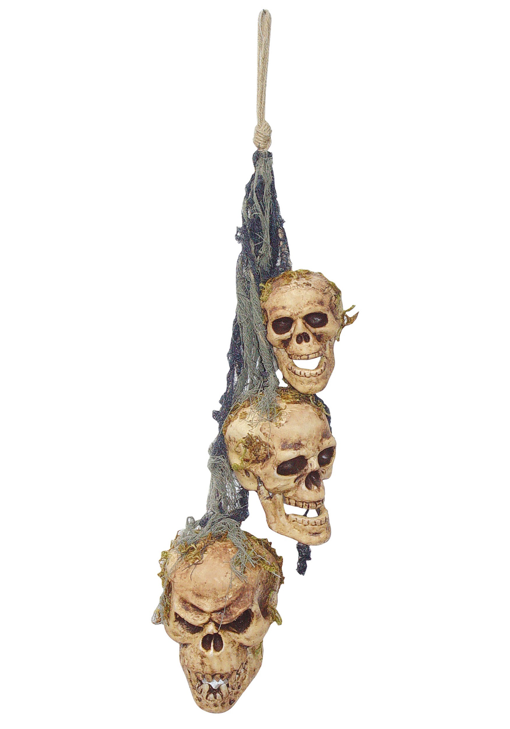 Hanging Rotten Skulls Halloween Decoration