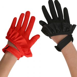 Harley Clown Costume Gloves