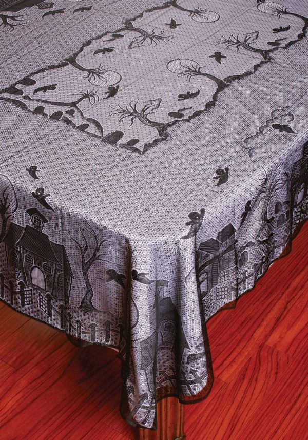 Haunted House Decorative Lace Tablecloth