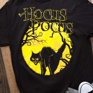 Hocus Pocus Cat T-Shirt for Adults