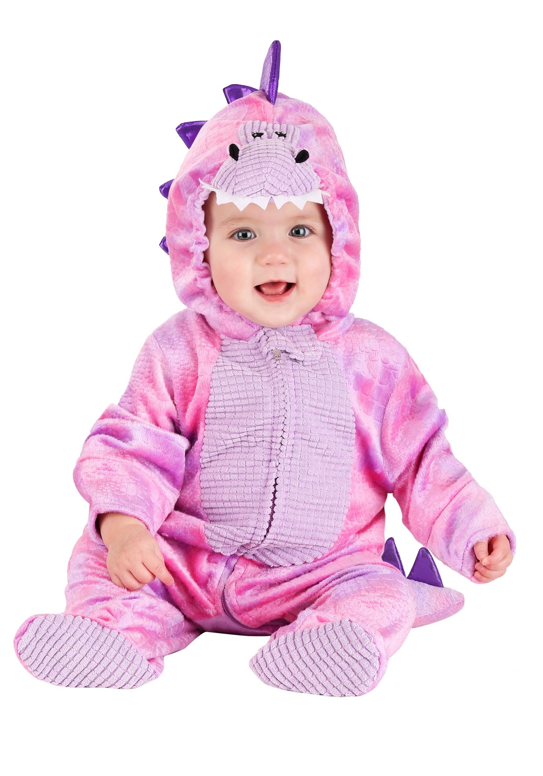 Infant Sleepy Pink Dino Costume