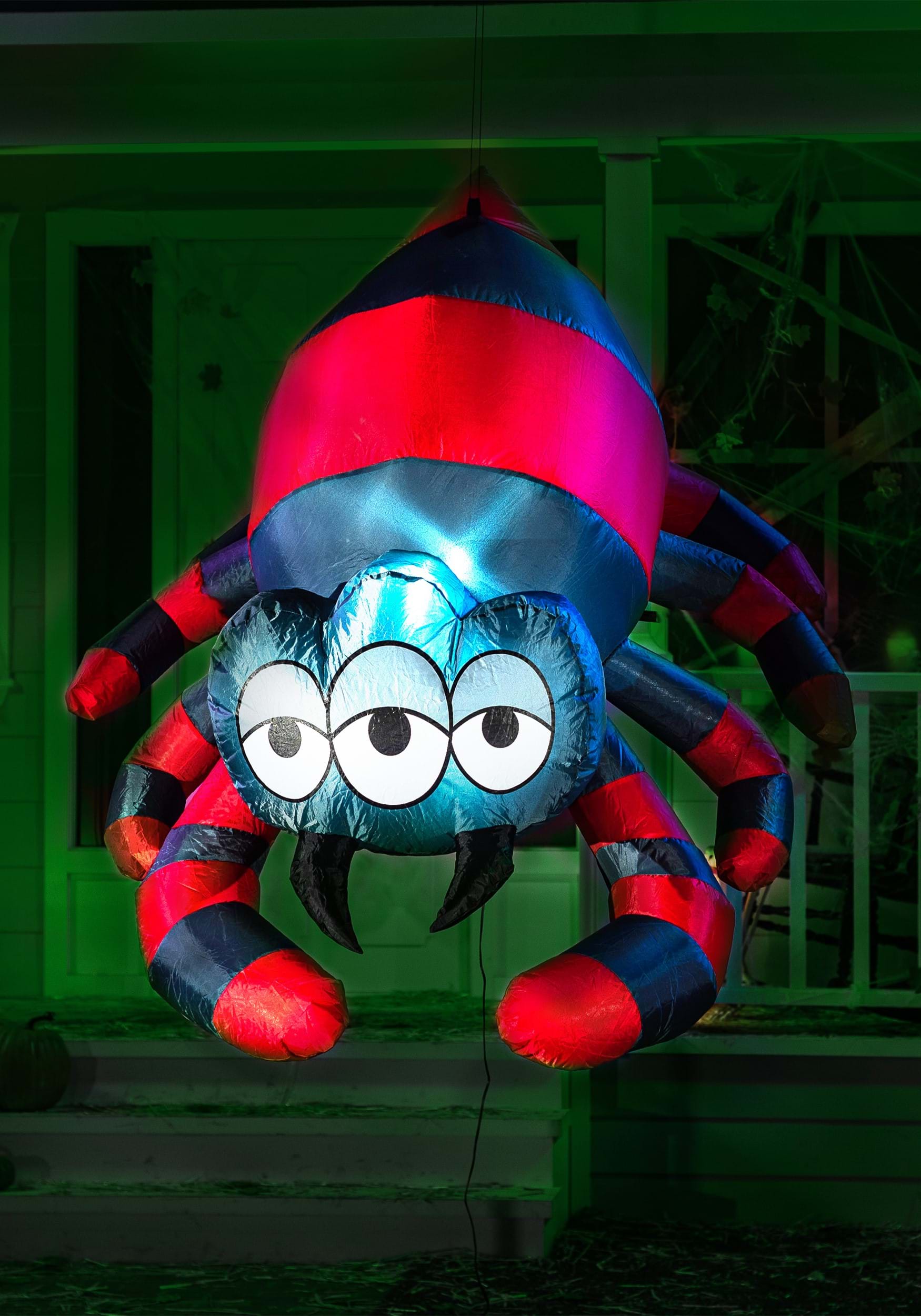Inflatable 5FT Hanging Three Eyed Spider Decoration