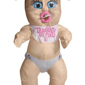 Inflatable Baby Girl Adult Costume