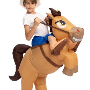 Inflatable Kids Horse Ride-On Costume