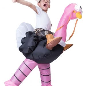 Inflatable Kids Ostrich Ride-On Costume