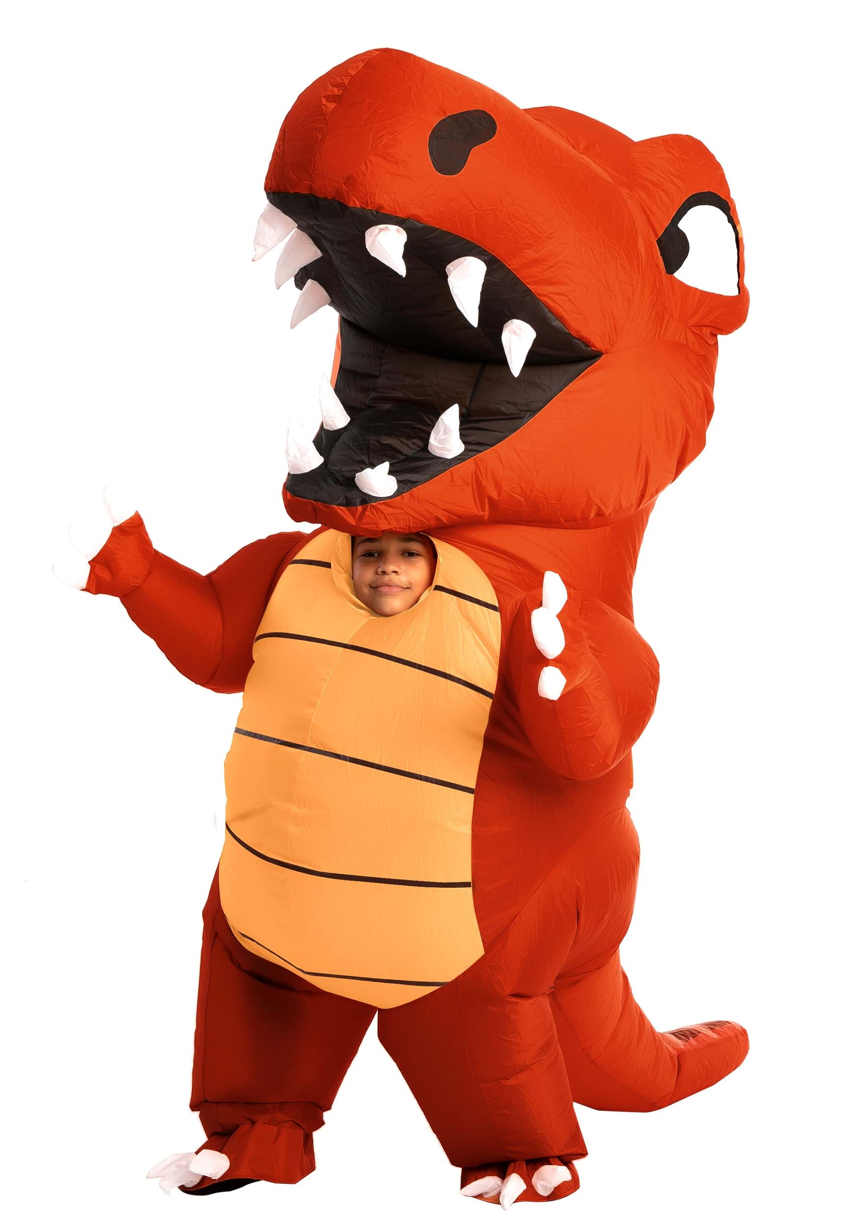 Inflatable Kids Red Dino Costume