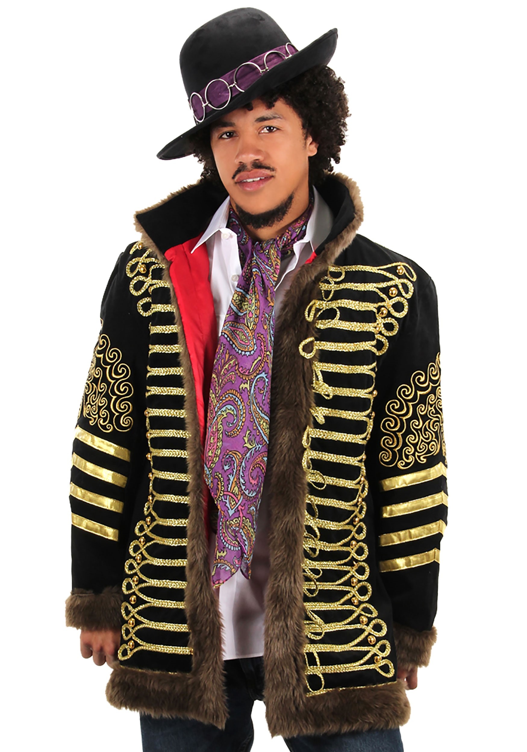 Jimi Hendrix Men’s Deluxe Jacket Costume