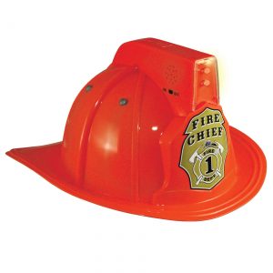 Jr. Fire Chief Light Up Costume Helmet