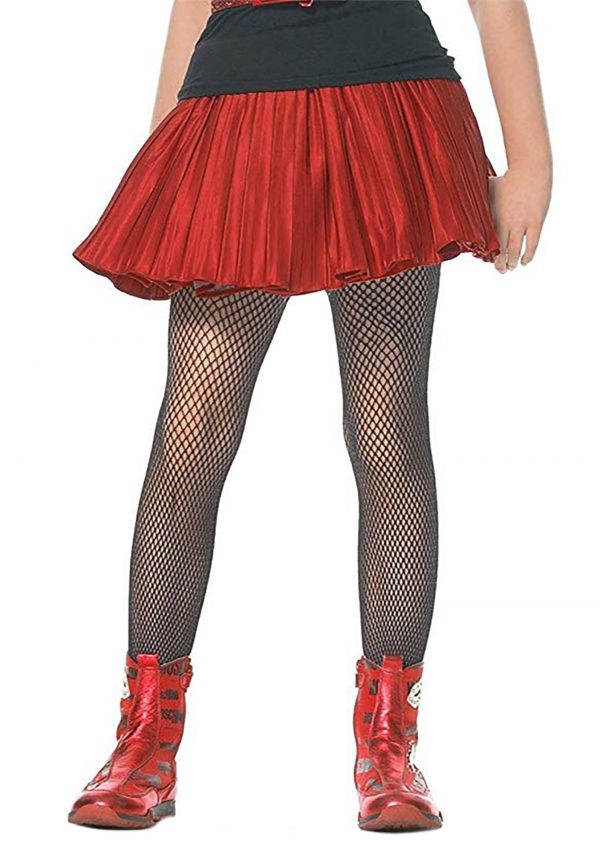 Kids Black Fishnet Stockings