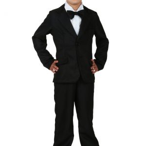 Kids Black Suit Costume