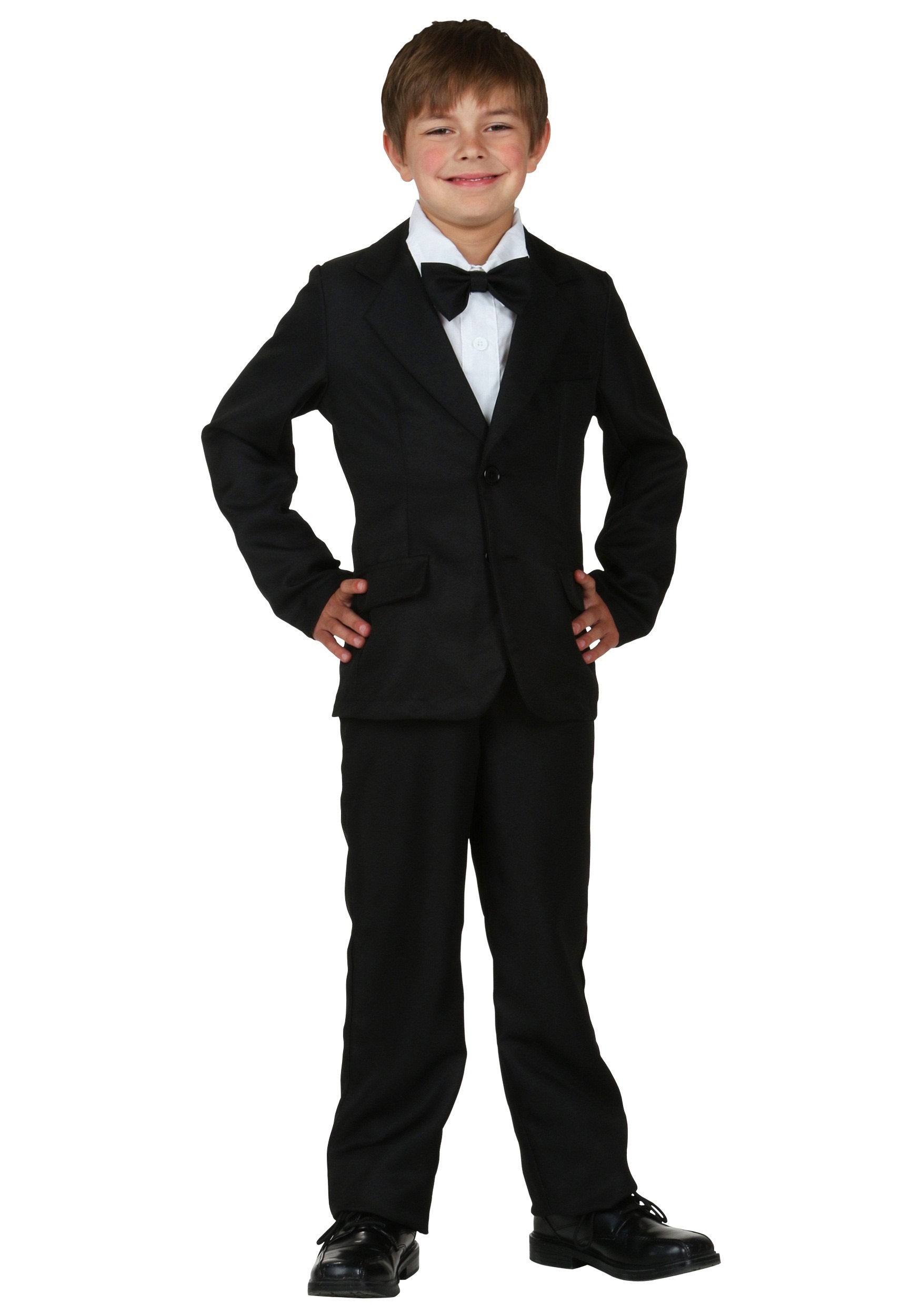 Kids Black Suit Costume