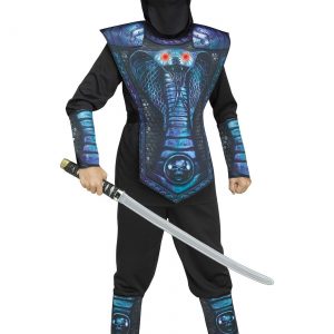 Kid's Blue Cobra Ninja Costume