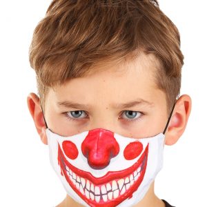 Kid's Clown Sublimated Face Mask
