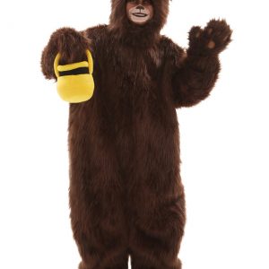 Kid's Deluxe Furry Brown Bear Costume