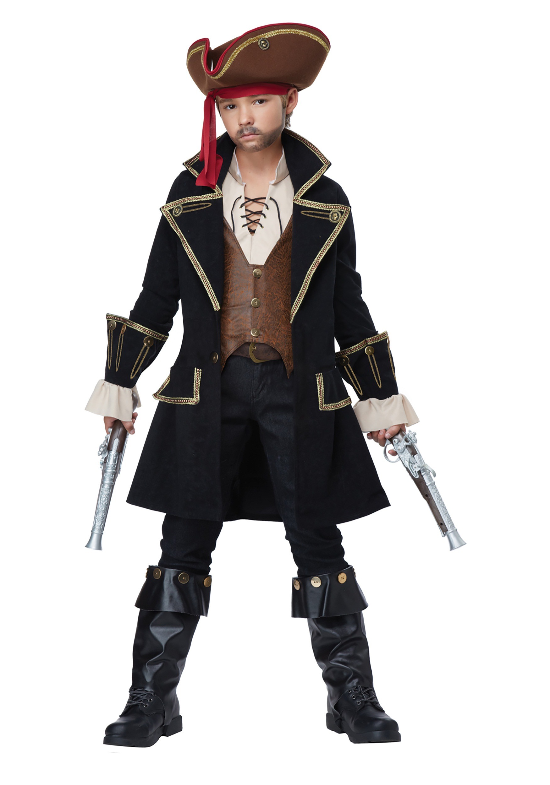 Kids Deluxe Pirate Captain Costume