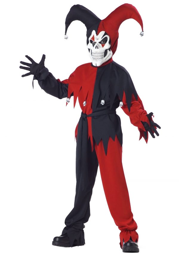 Kid's Evil Jester Costume