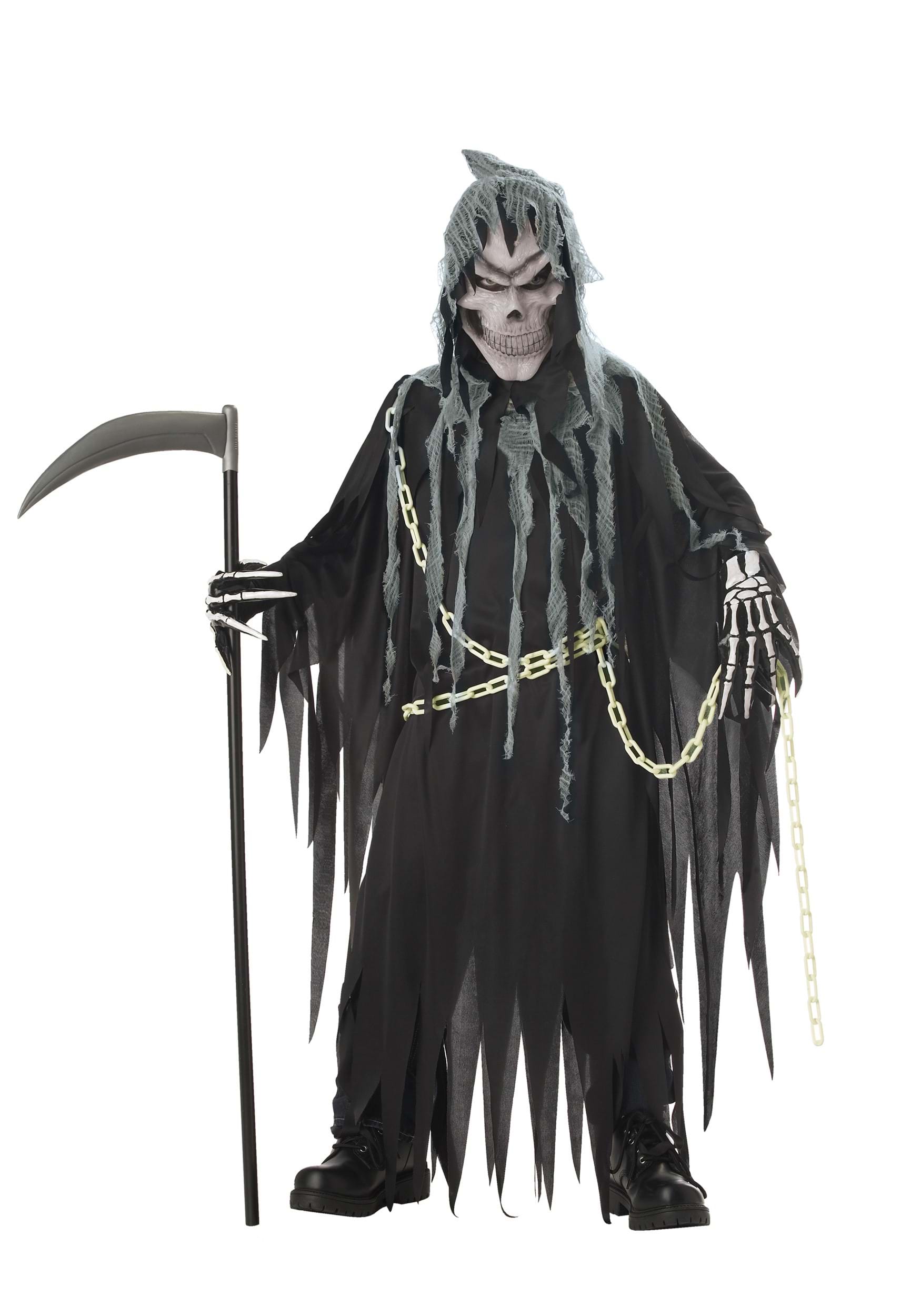 Kid’s Glow in the Dark Grim Reaper Costume