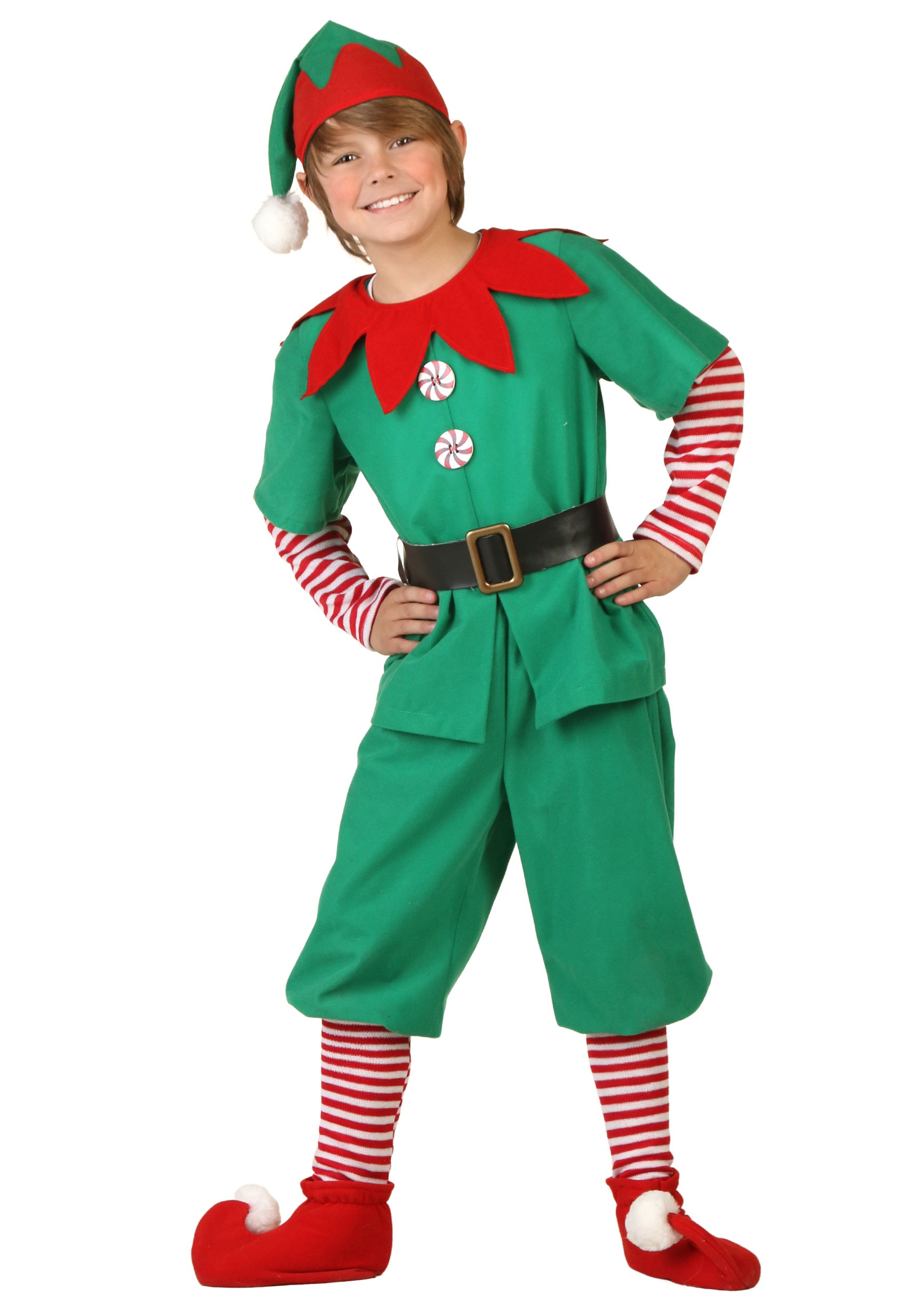 Kids Holiday Elf Costume