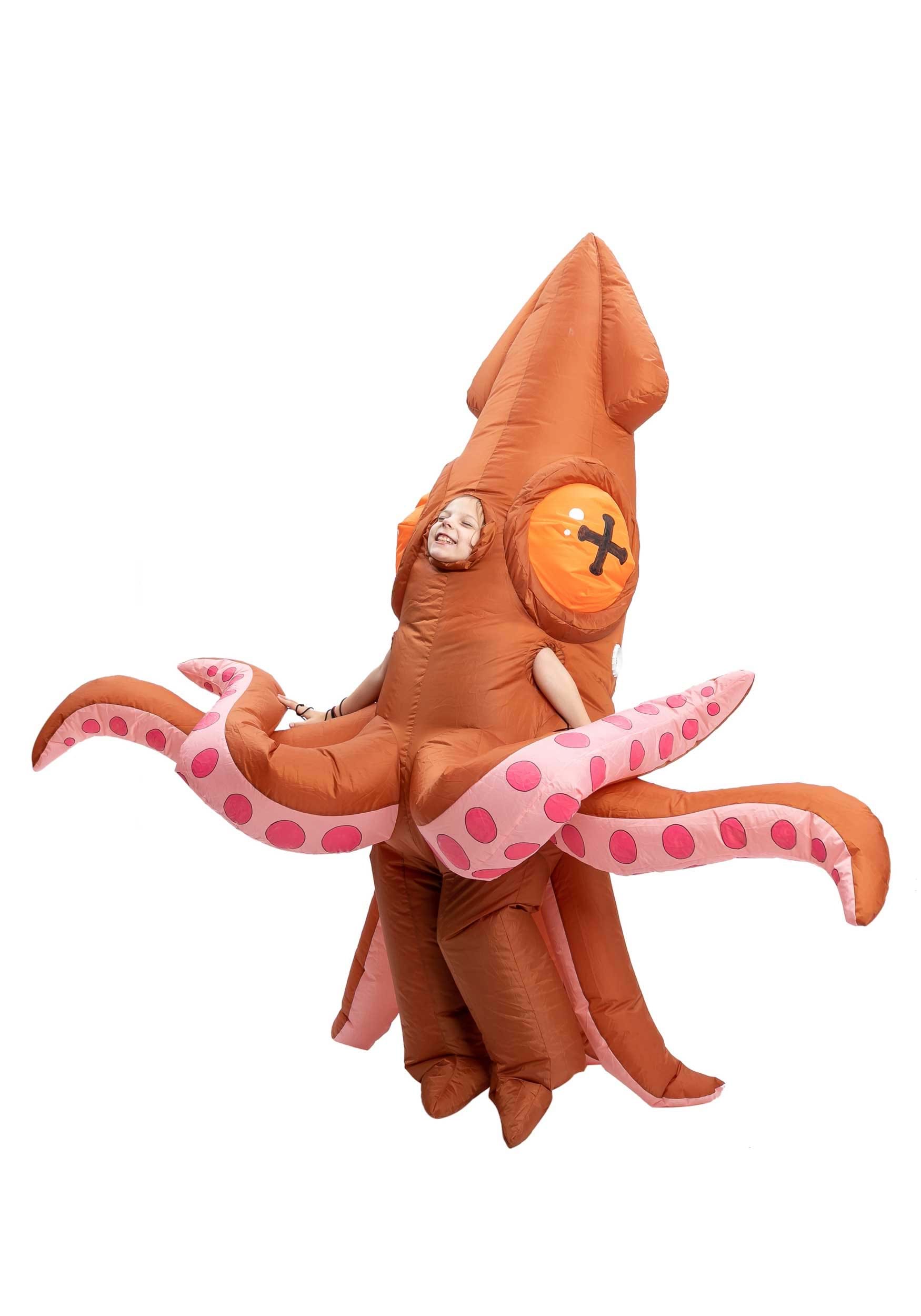 Kids Inflatable Giant Squid Costume