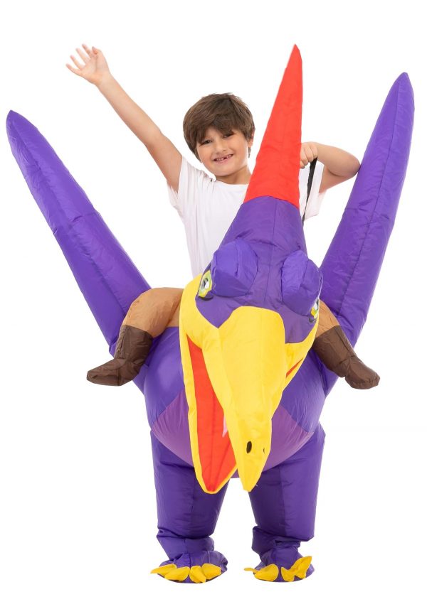 Kid's Inflatable Riding-A-Pteranodon Costume