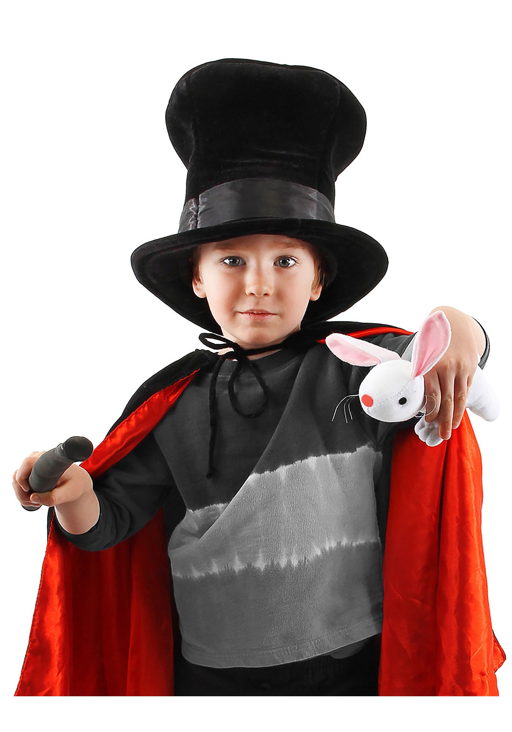 Kids Magician Plush Costume Hat with Rabbit