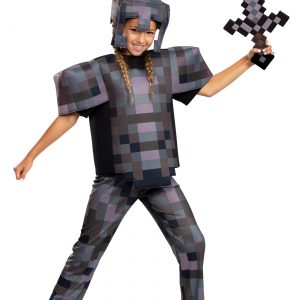 Kid's Minecraft Netherite Armor Deluxe Costume