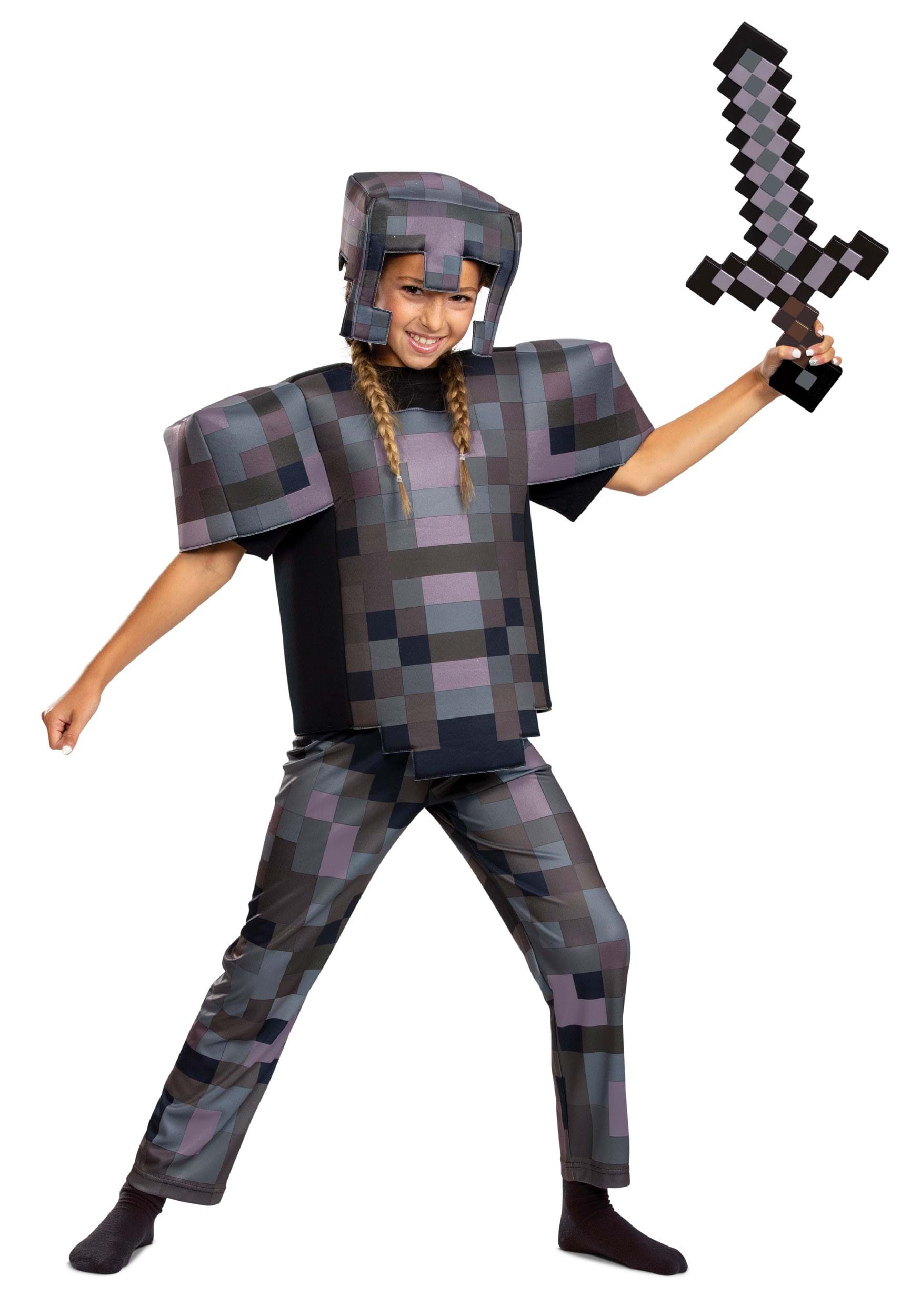 Kid’s Minecraft Netherite Armor Deluxe Costume