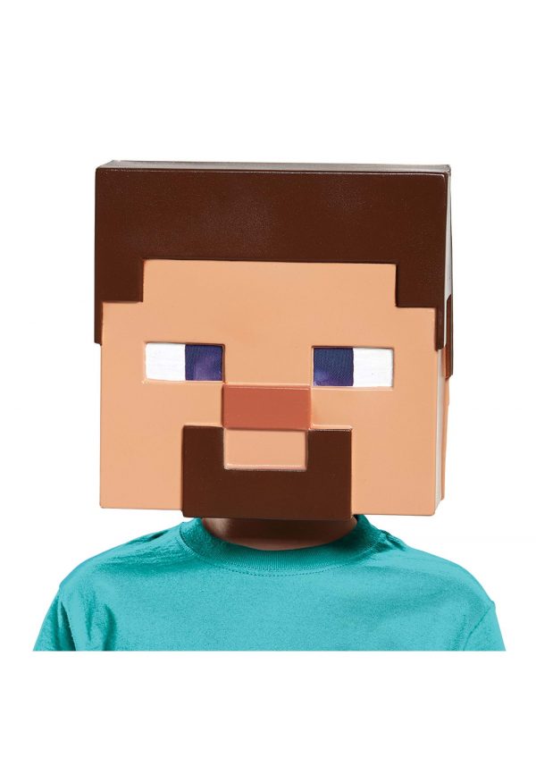 Kid's Minecraft Steve Vacuform Mask