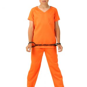 Kids Orange Prisoner Costume